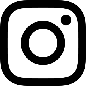 Instagram logo black white